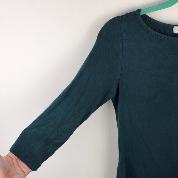 Amour Vert Soft Stretchy Modal 3/4 Sleeve Top Green sz XS Flawed - Picture 4 of 8